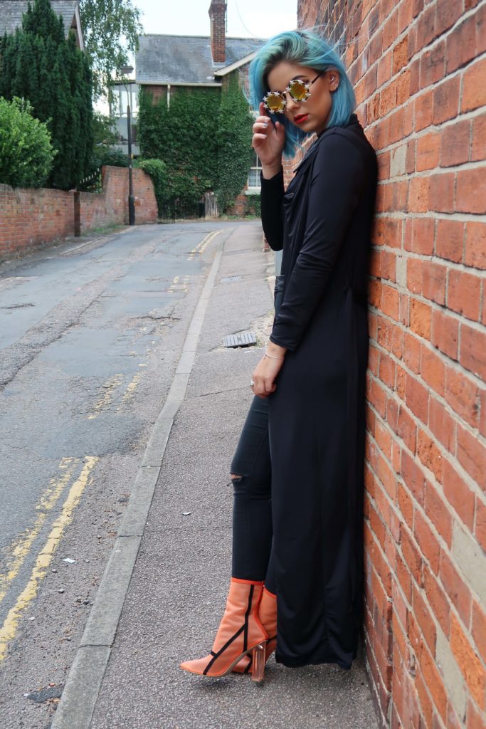 Sophie Hannah Richardson wearing Ego ankle boots