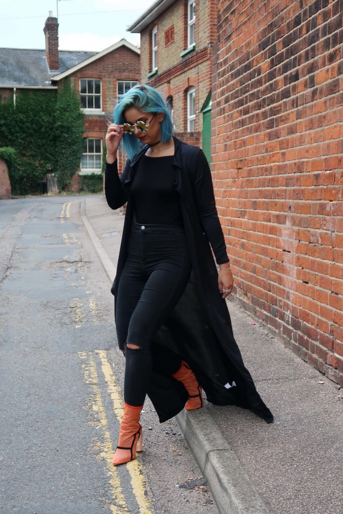 Sophie Hannah Richardson wearing Ego ankle boots