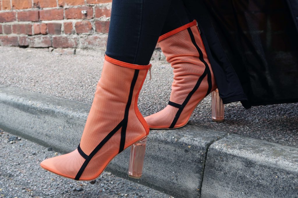 Sophie Hannah Richardson wearing Ego ankle boots