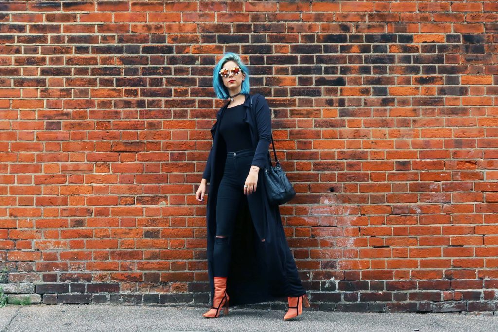 Sophie Hannah Richardson wearing Ego ankle boots