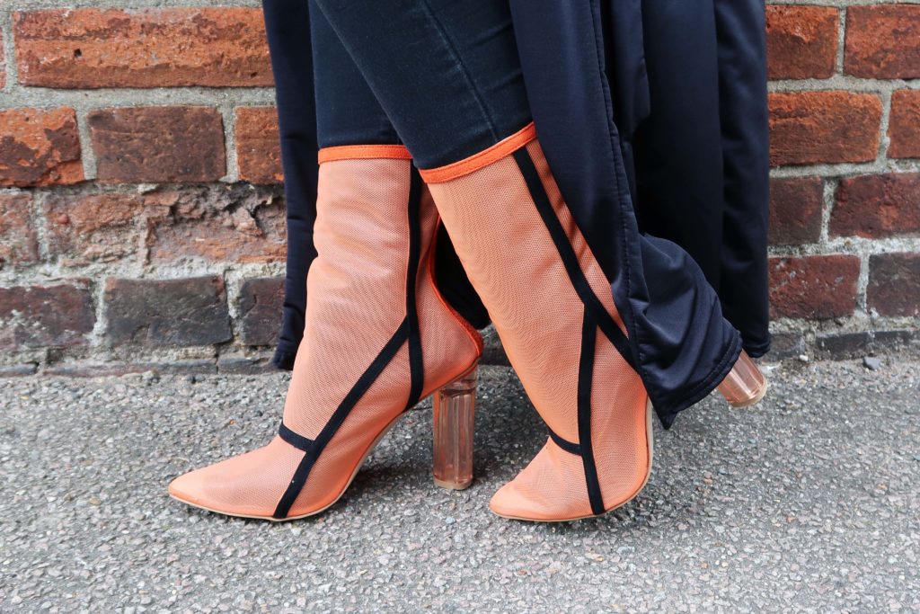 Sophie Hannah Richardson wearing Ego ankle boots