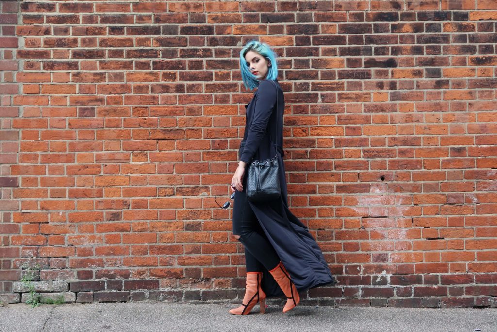 Sophie Hannah Richardson wearing Ego ankle boots