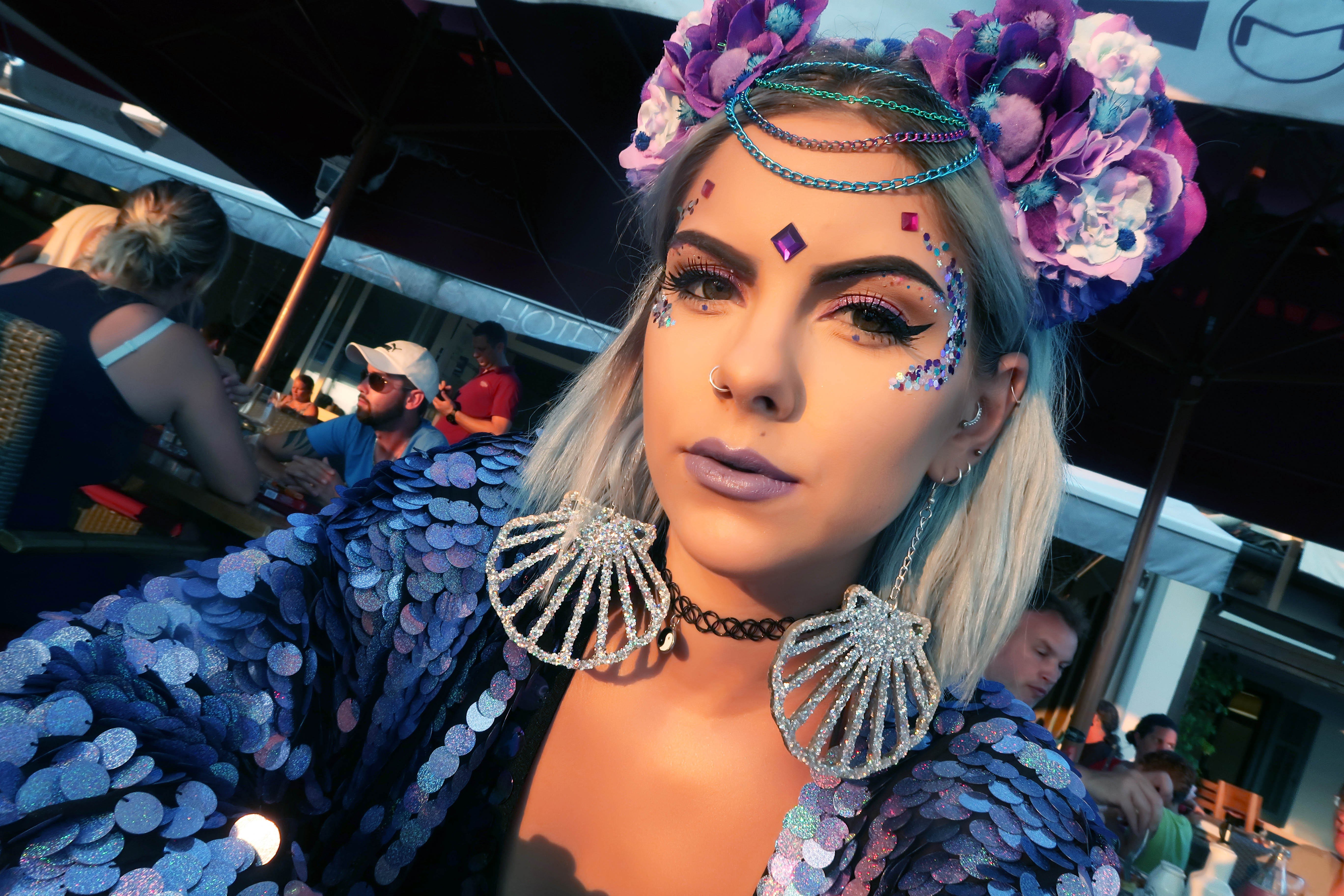 sophie hannah richardson festival glitter makeup