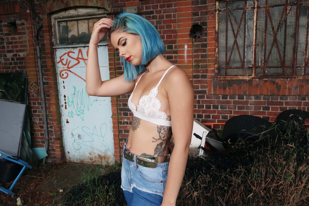 sophie hannah richardson wears lasula white bralet