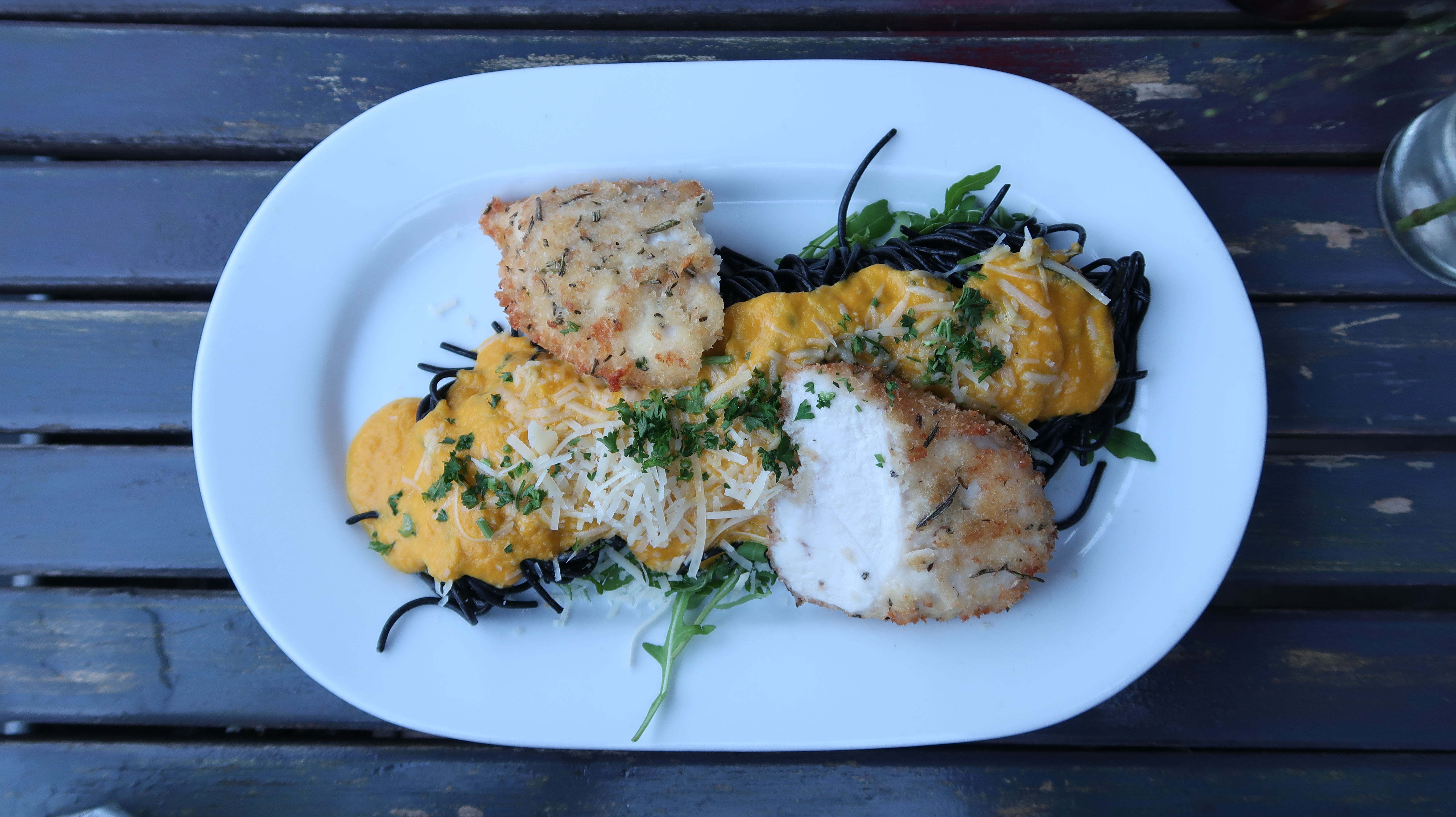 freischwimmer chicken and spaghetti