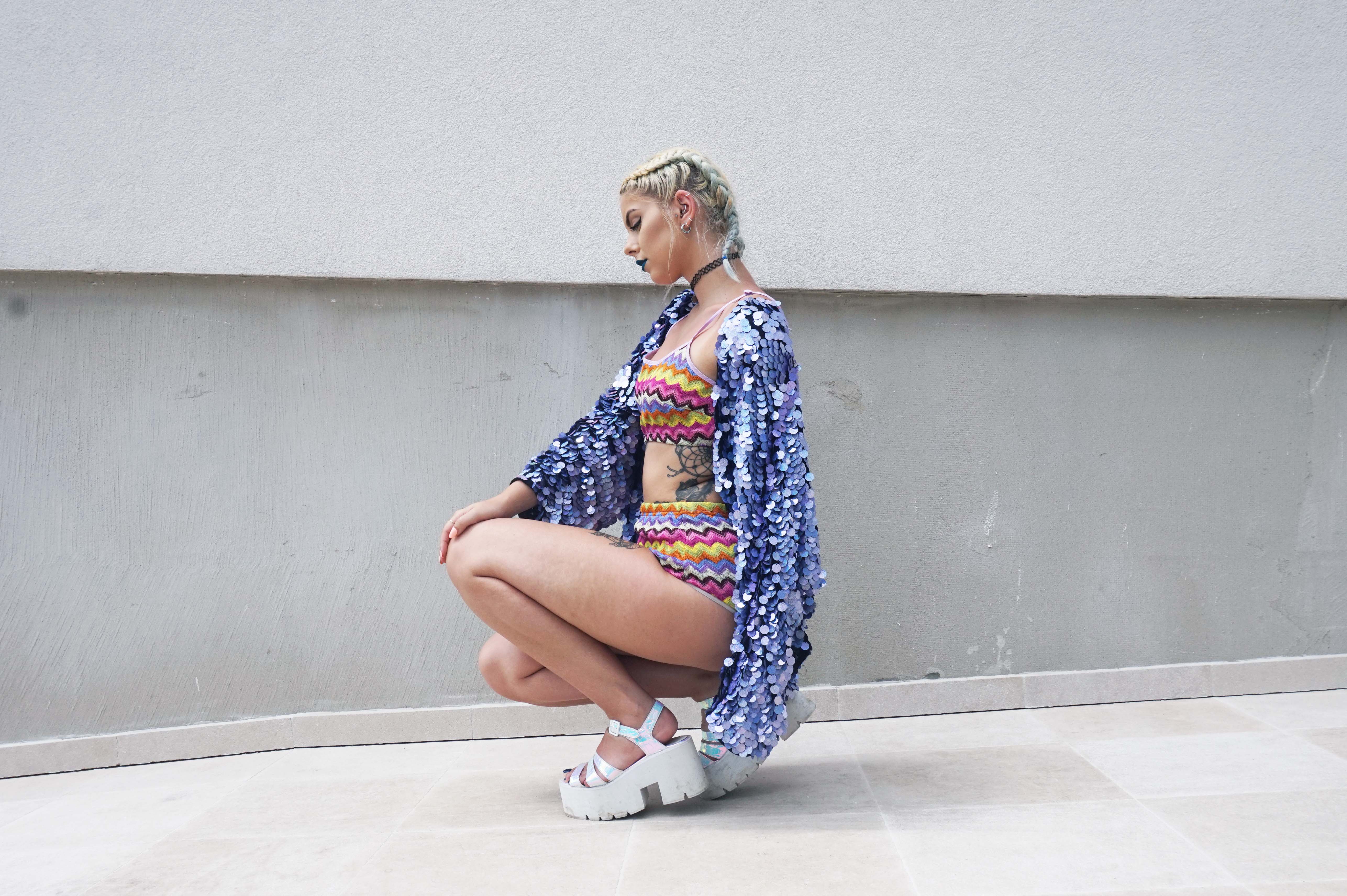 Sophie hannah richardson in croatia wearing a prettylittlething.com coord