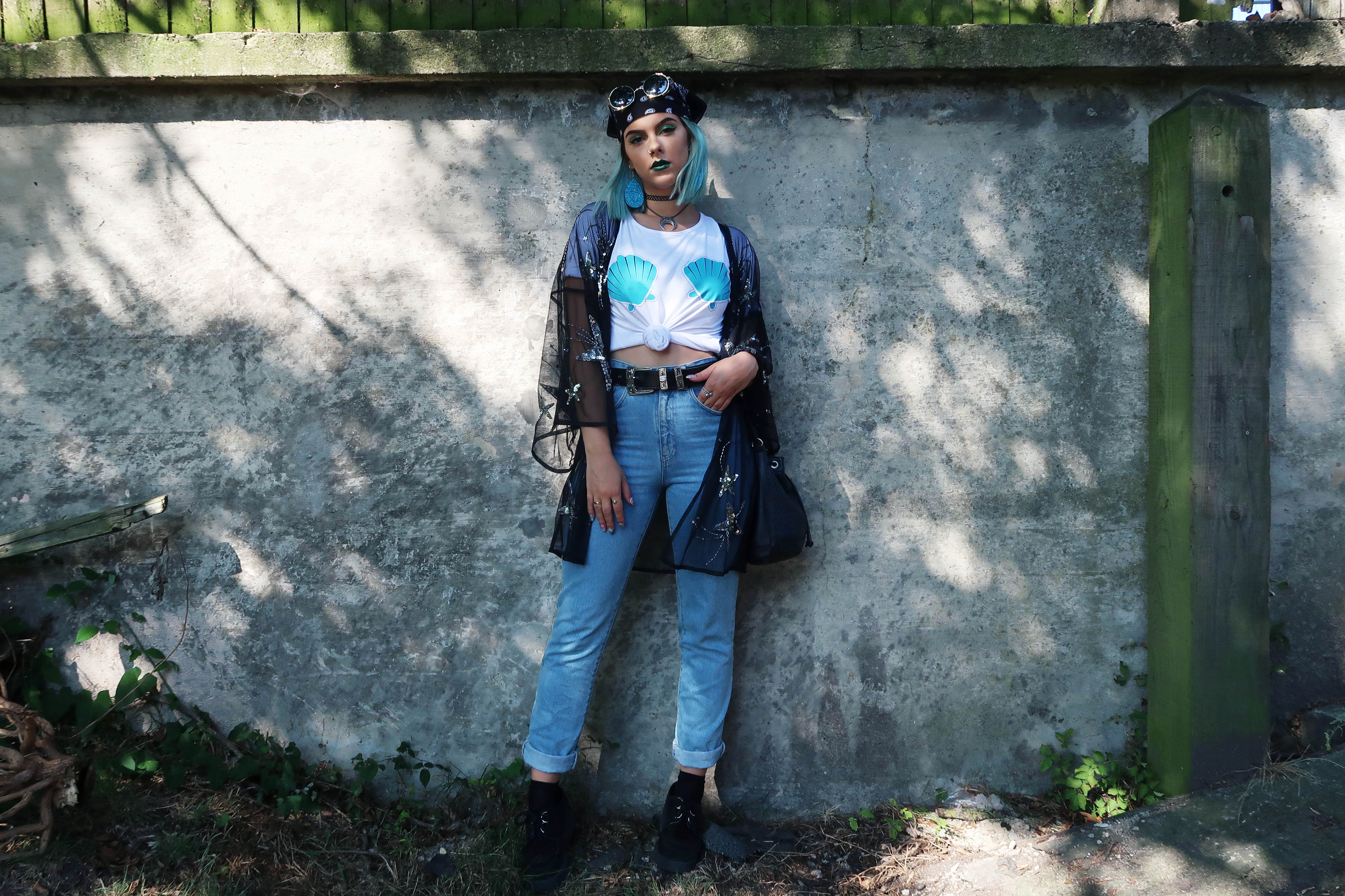 sophie hannah richardson wearing her mermaid t shirt design on sale at brand attic