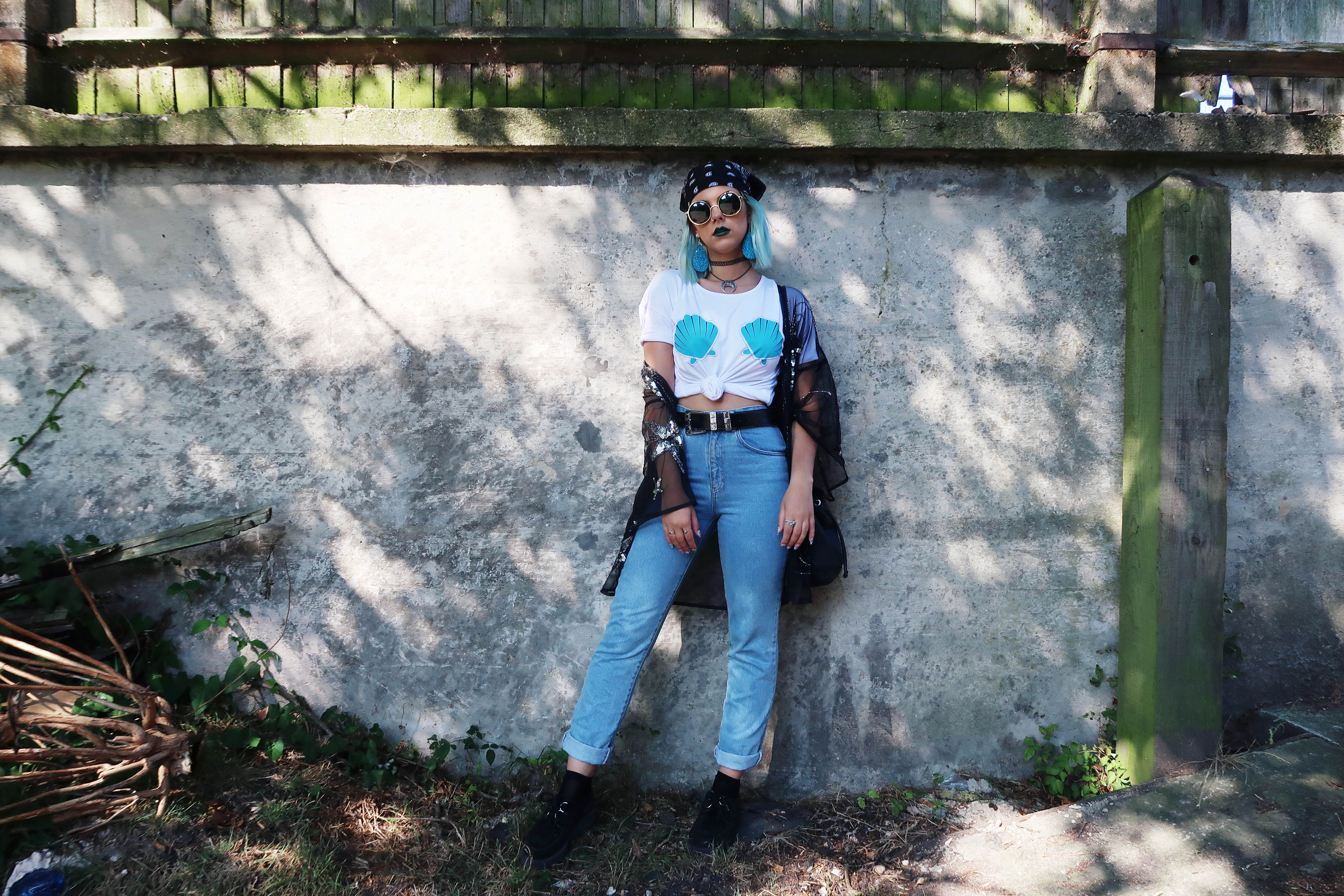 sophie hannah richardson wearing her mermaid t shirt design on sale at brand attic