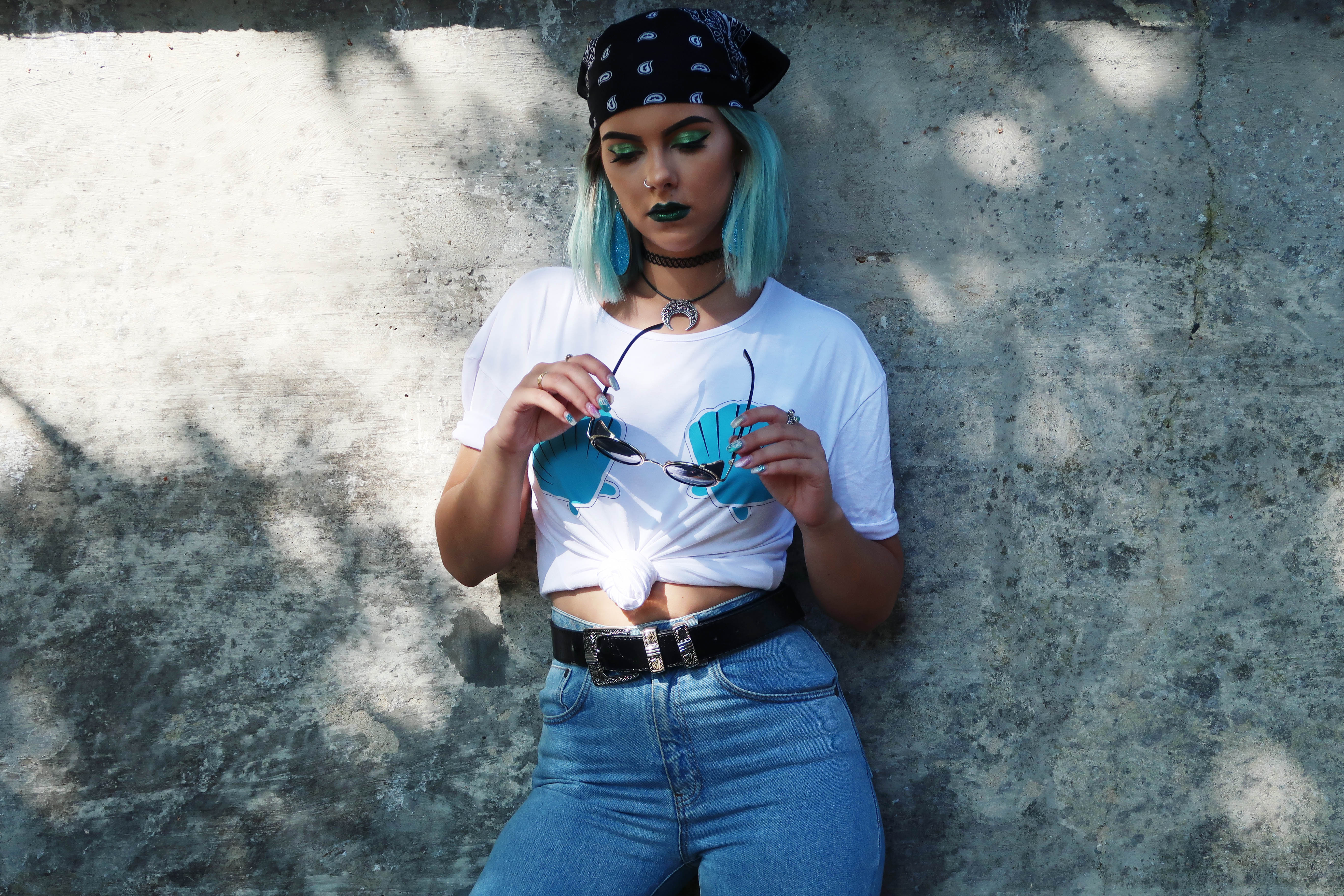 sophie hannah richardson wearing her mermaid t shirt design on sale at brand attic