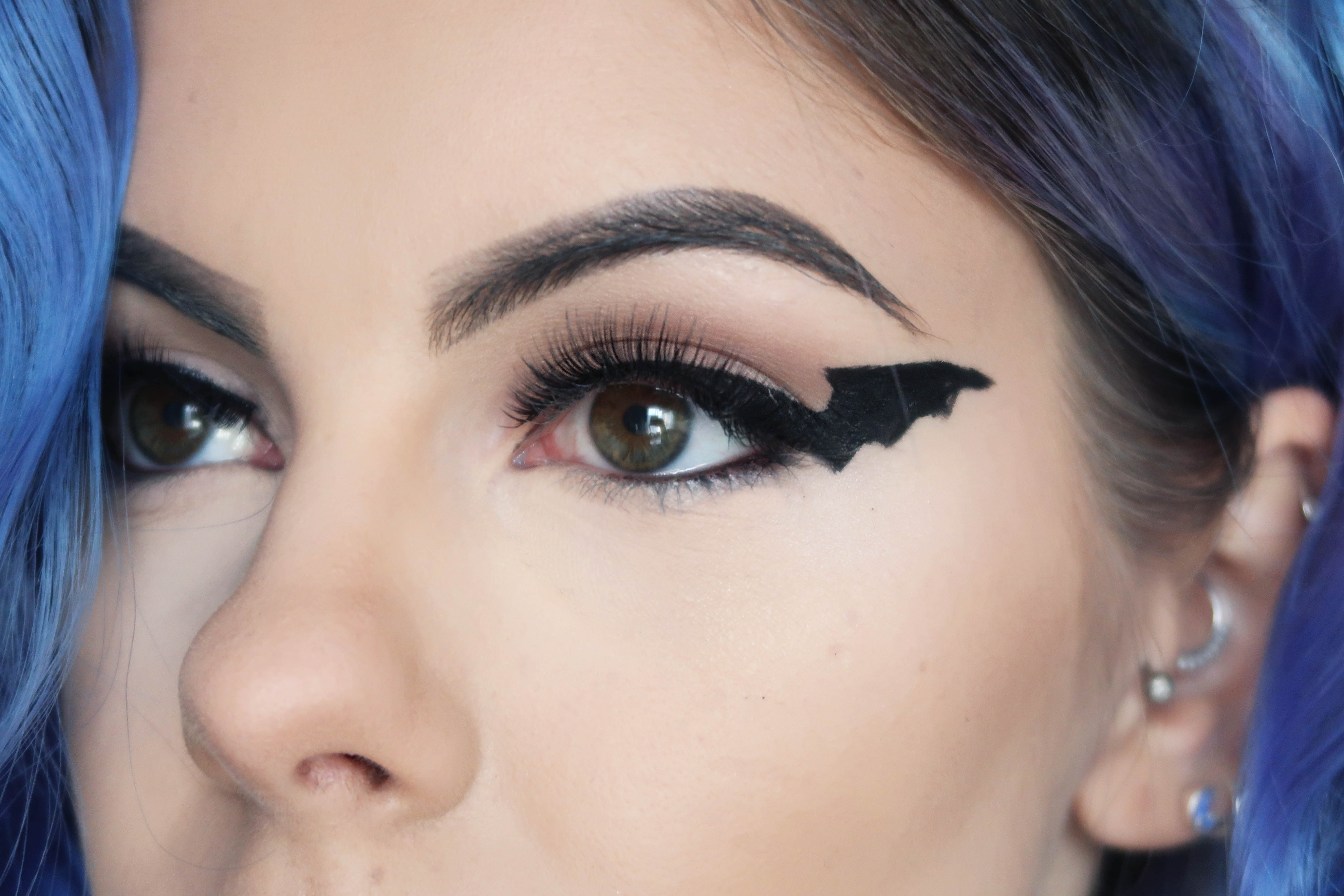 bat halloween makeup