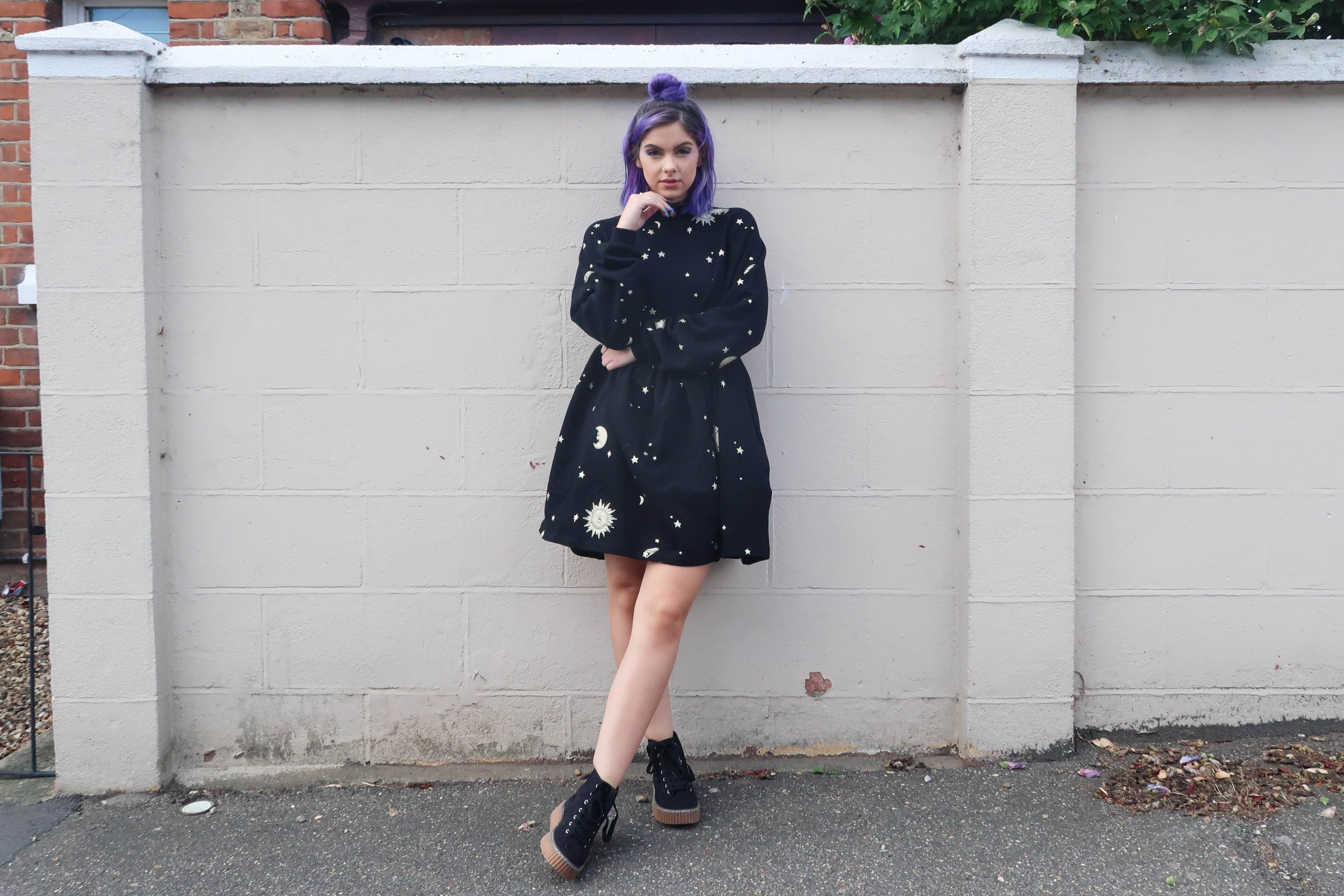 sophie hannah richardson wearing lazy oaf aw16 dress