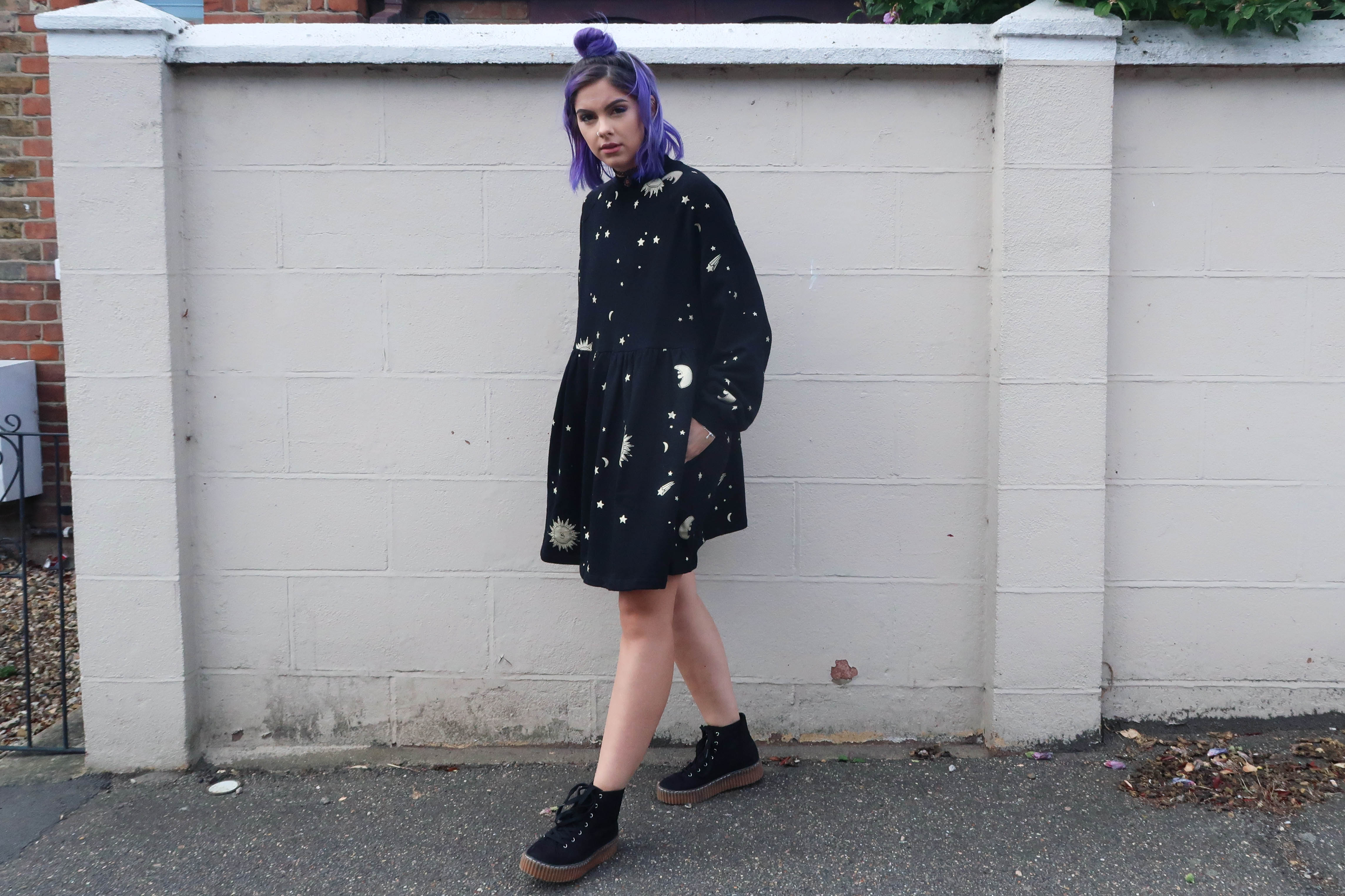 sophie hannah richardson wearing lazy oaf aw16 dress