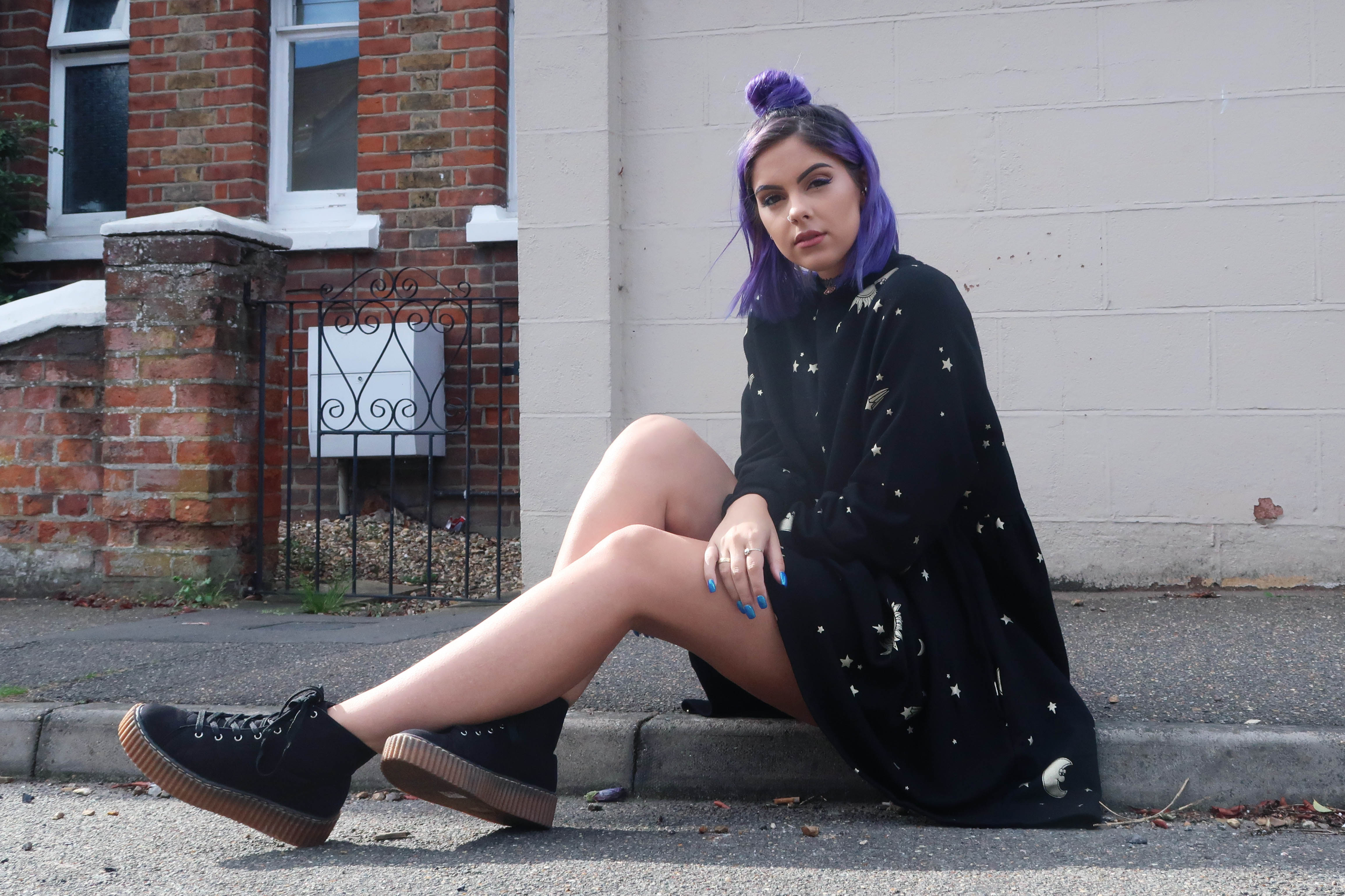 sophie hannah richardson wearing lazy oaf aw16 dress