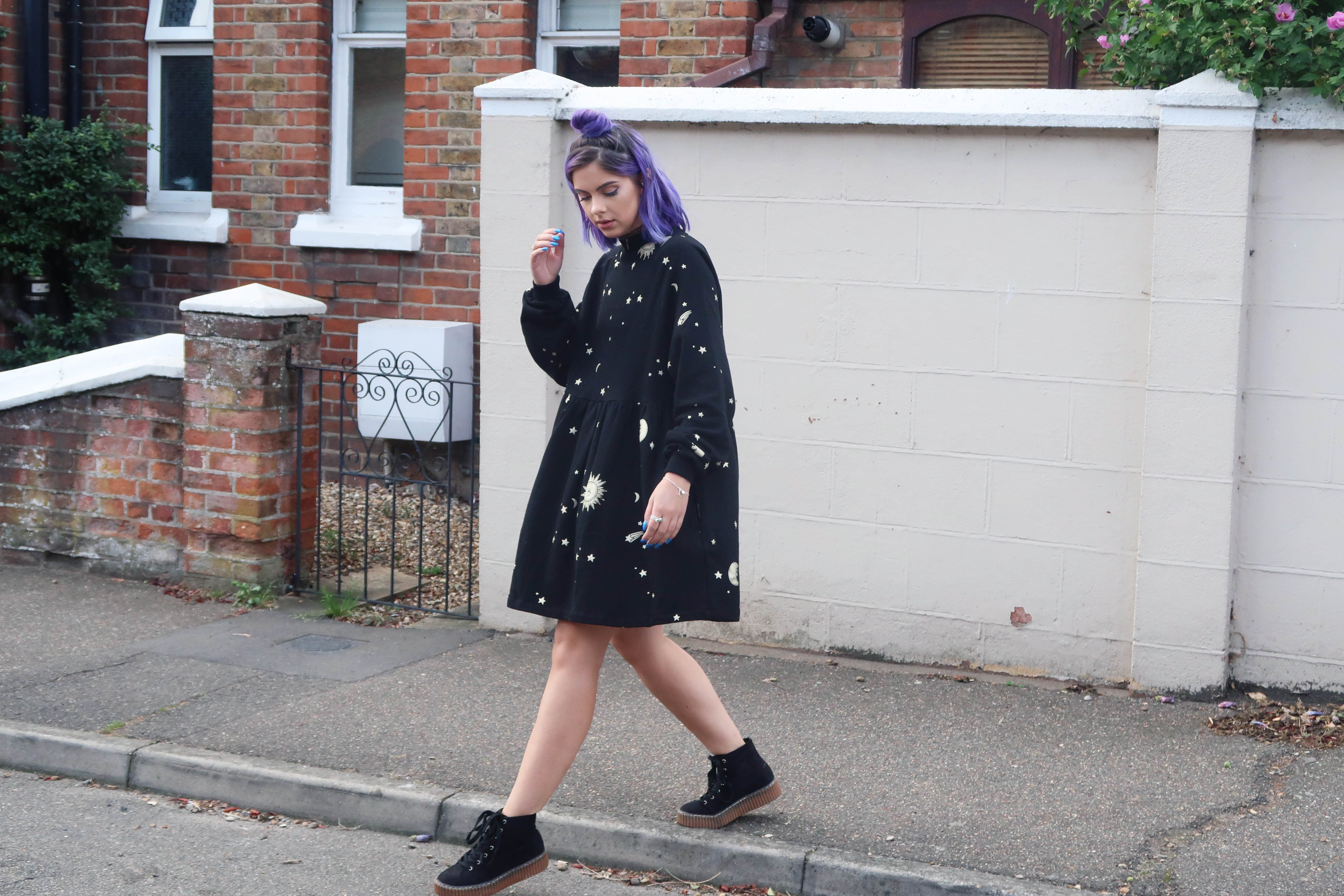 sophie hannah richardson wearing lazy oaf aw16 dress