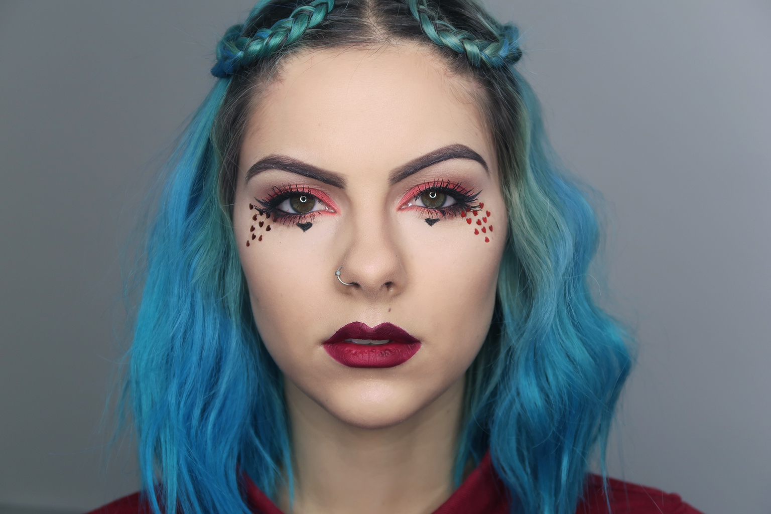 sophie hannah richardson with valentine's day makeup