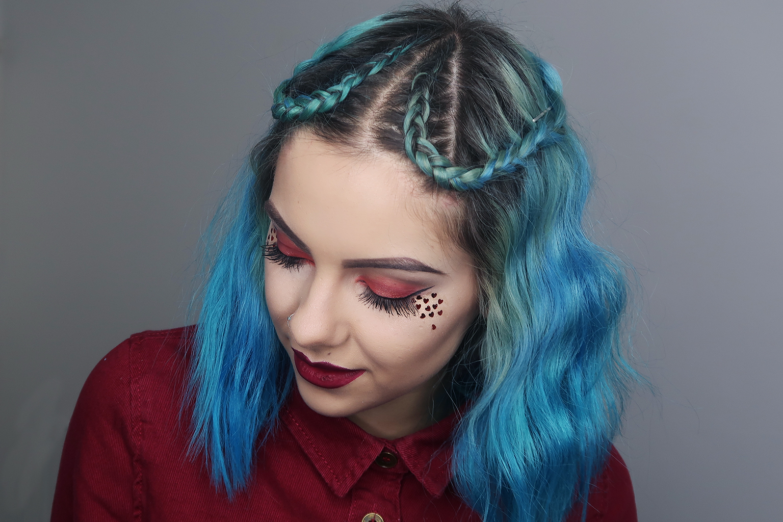 sophie hannah richardson with valentine's day makeup