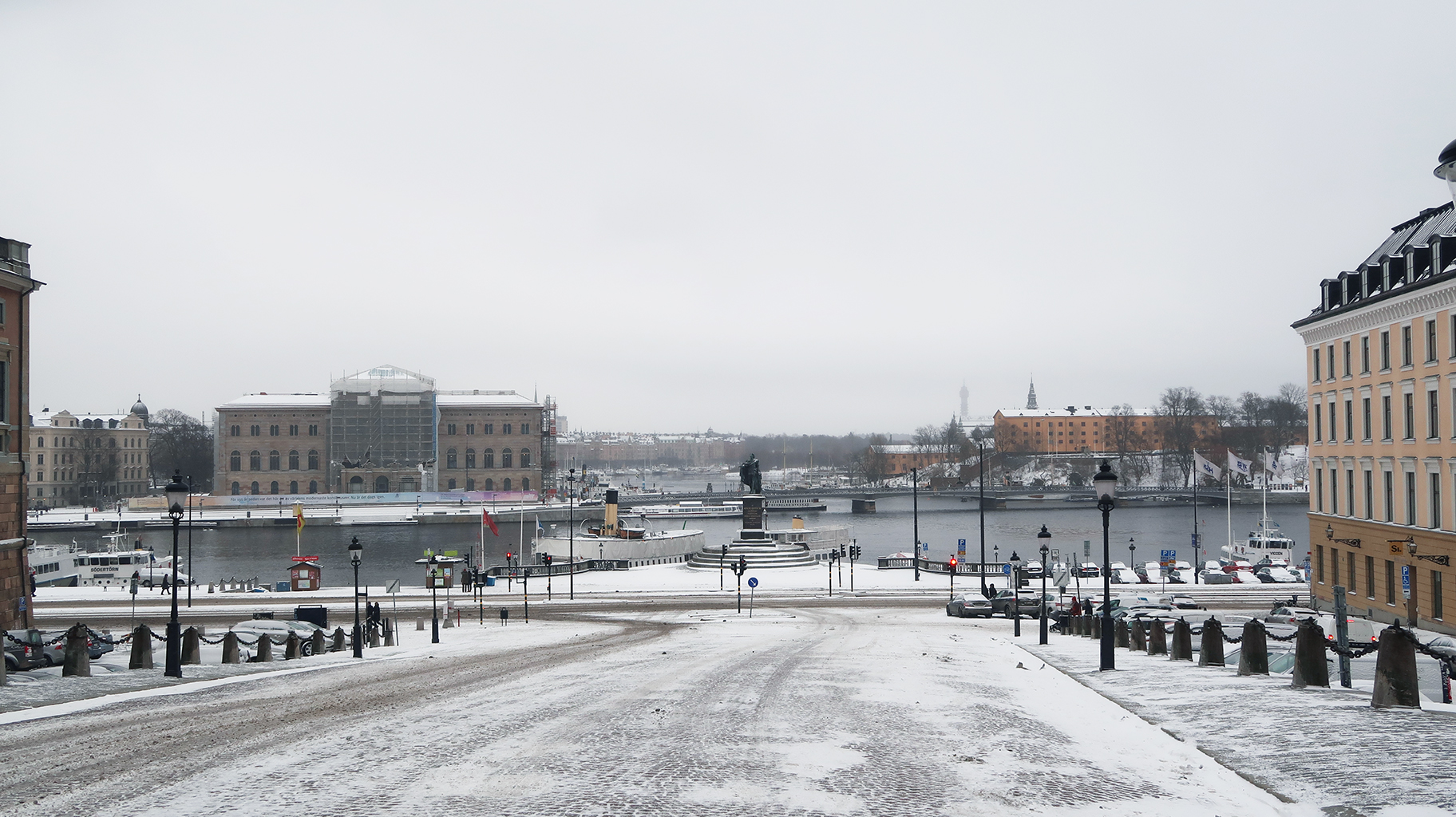 stockholm snowing