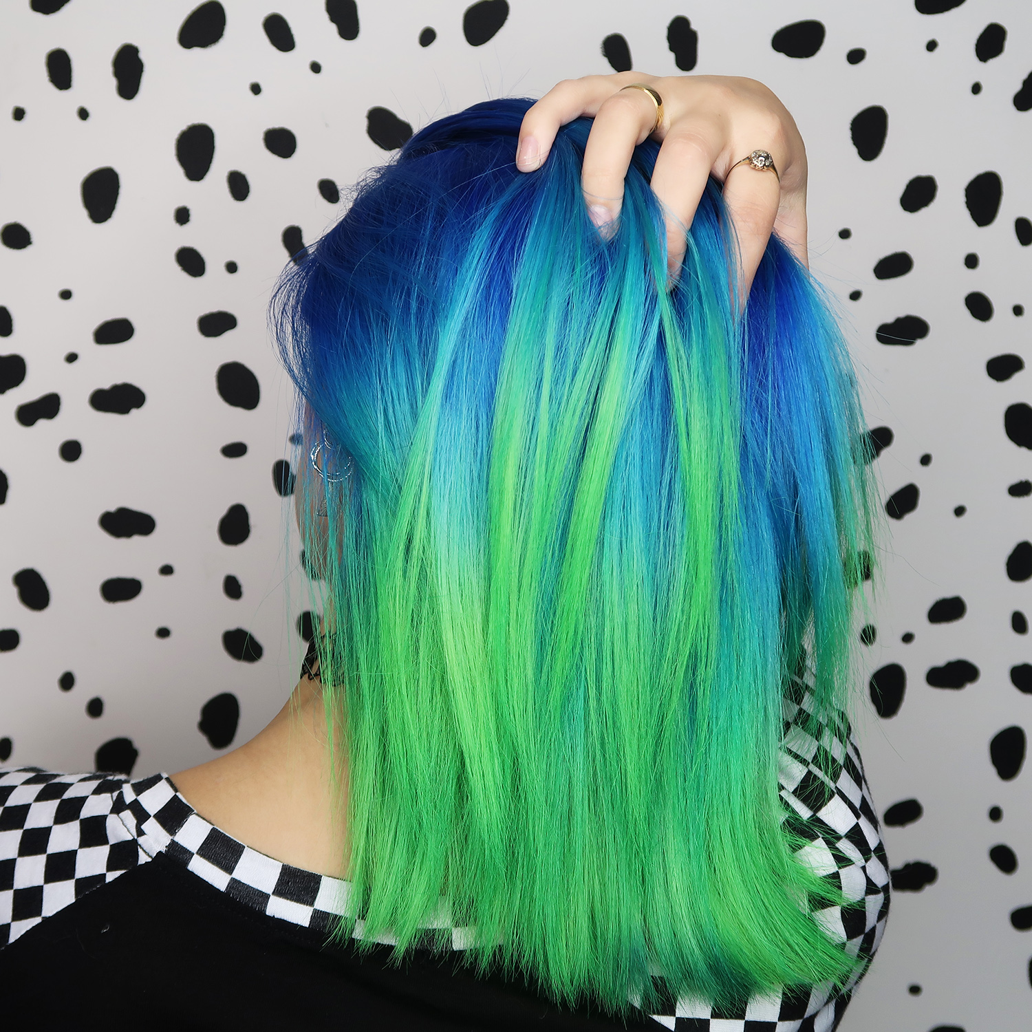 blue ombre hair