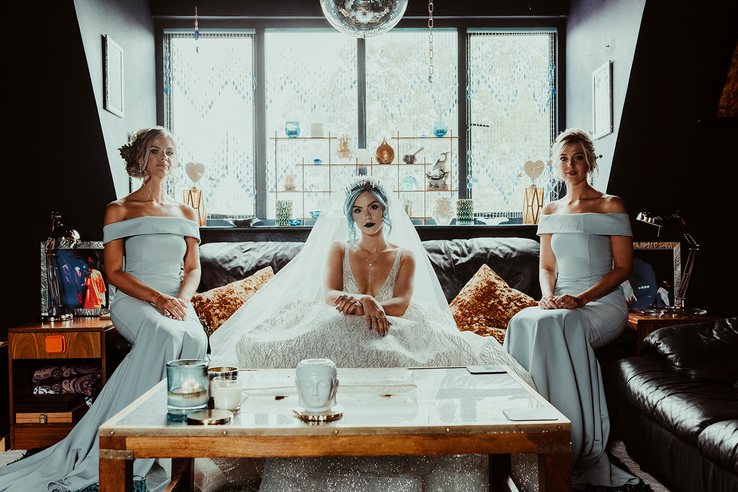 bride and bridesmaids