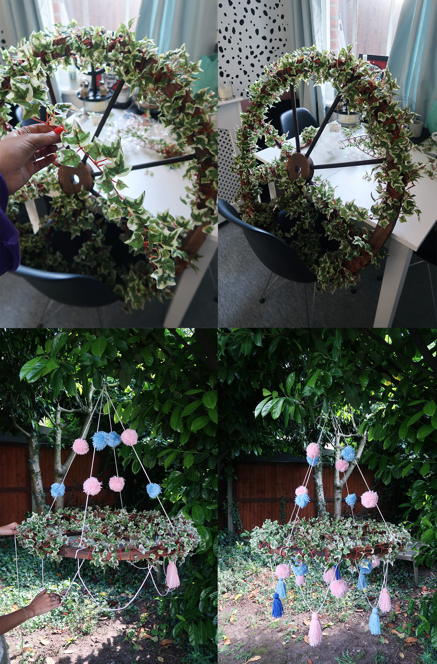 diy wedding chandelier