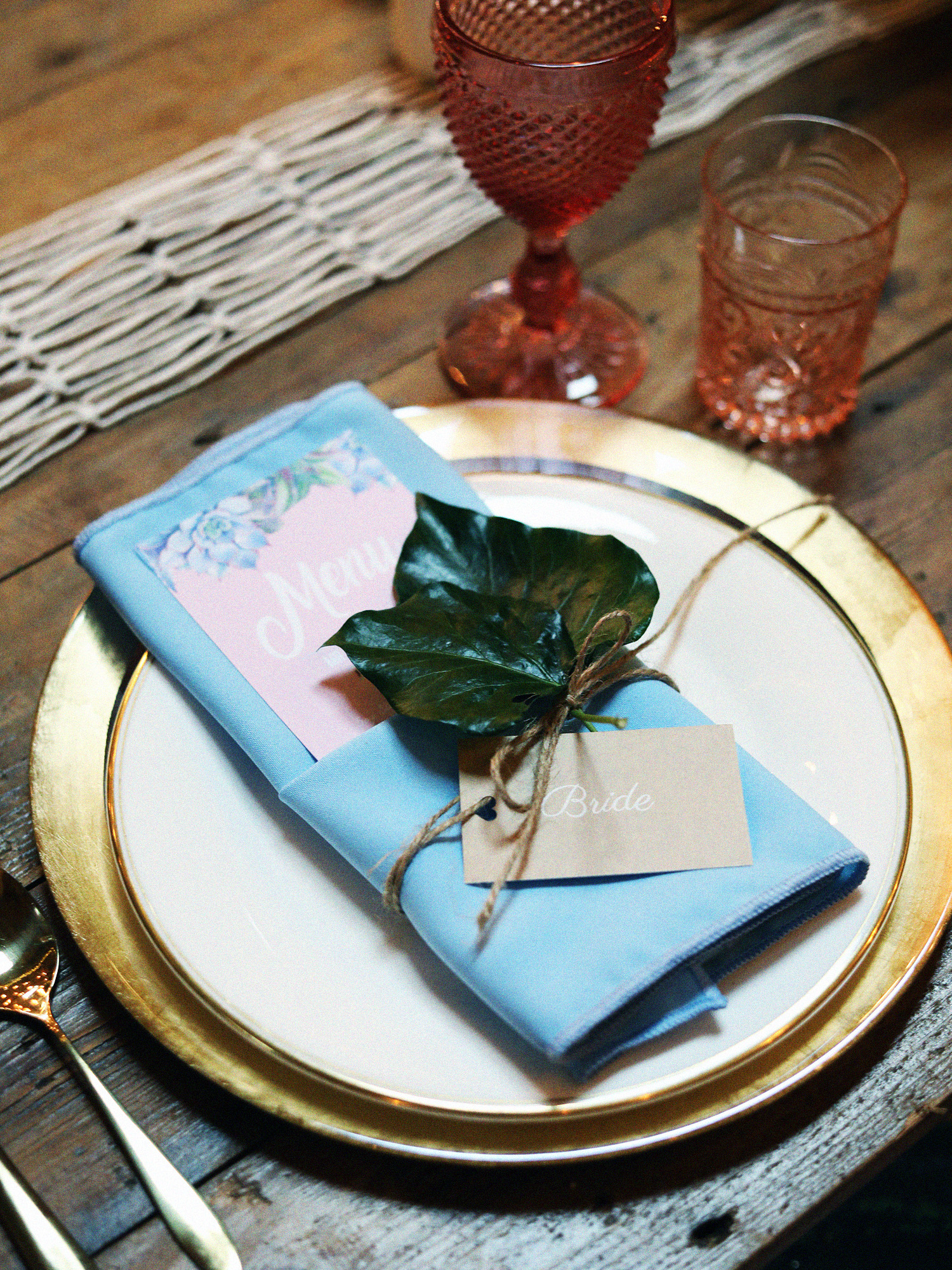 table setting wedding