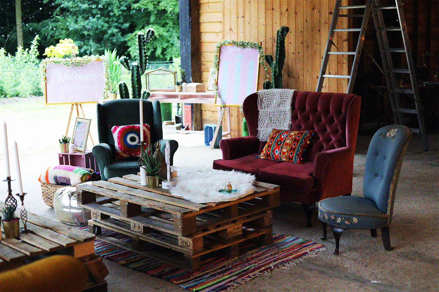 wedding chill out area