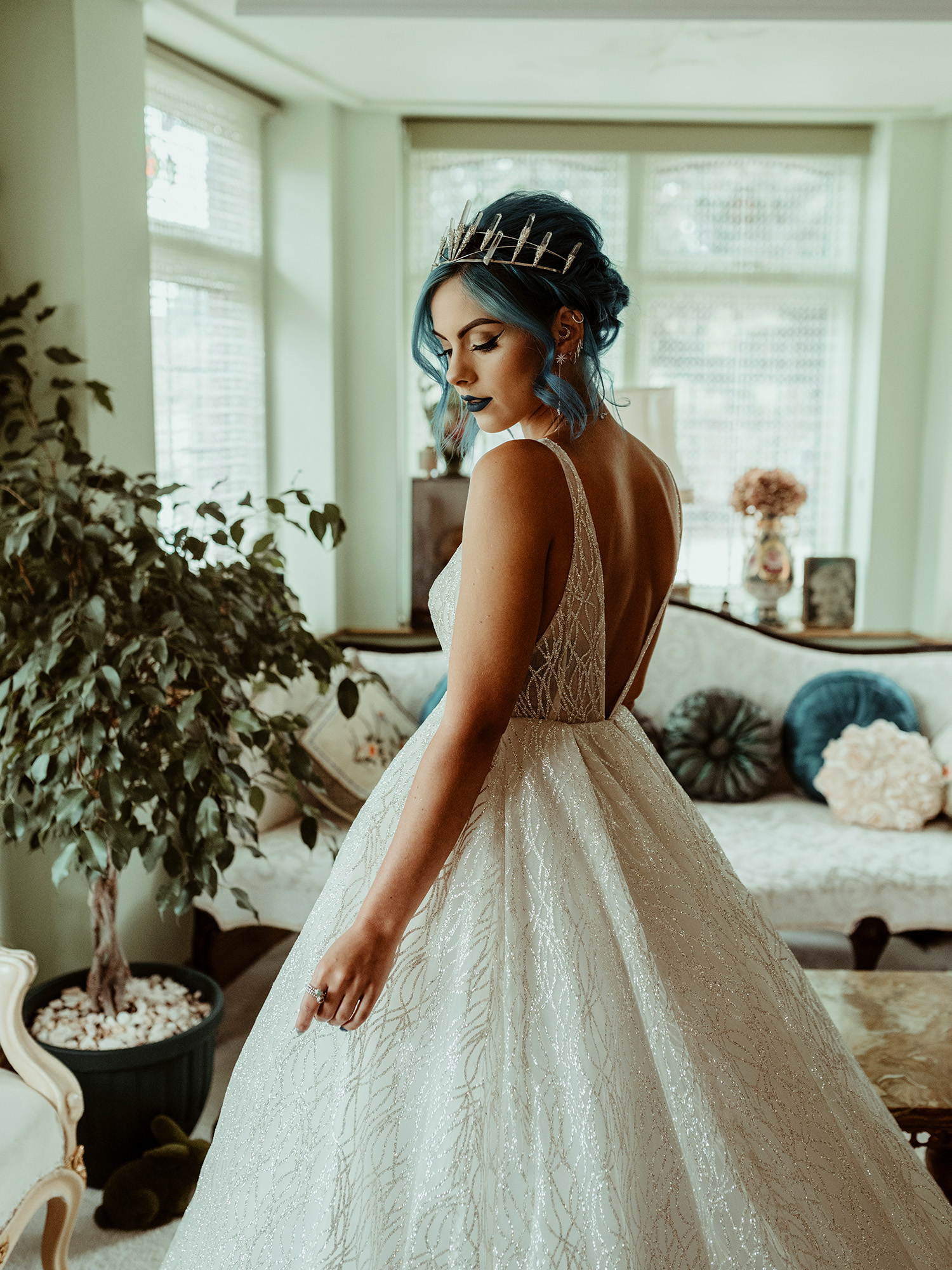 ivory wedding dress
