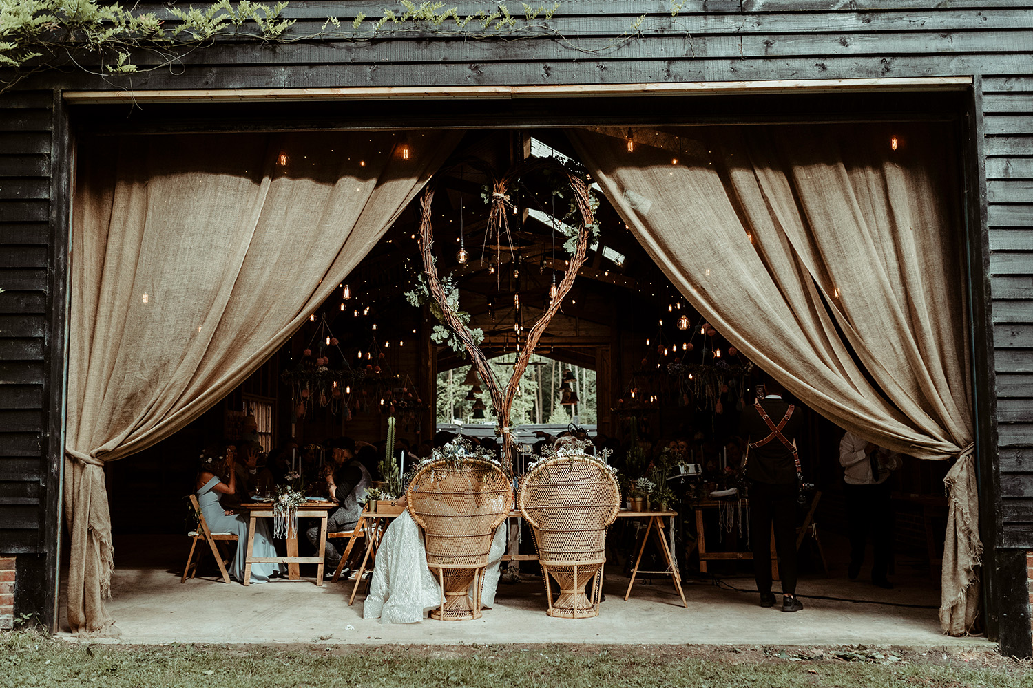barn wedding reception