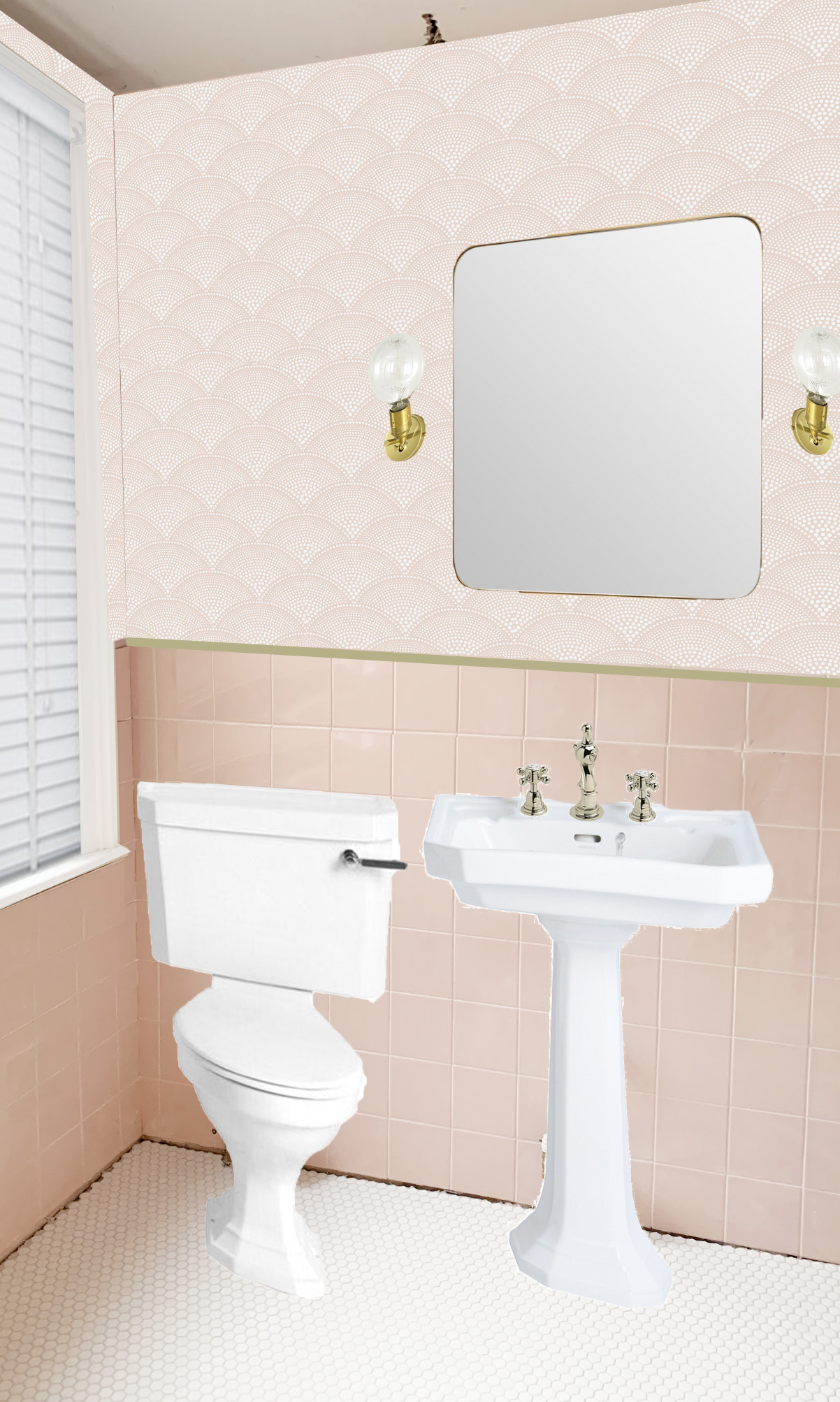 bathroom wallpaper design