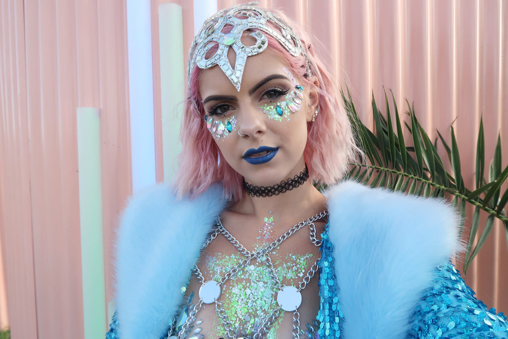 festival glitter makeup