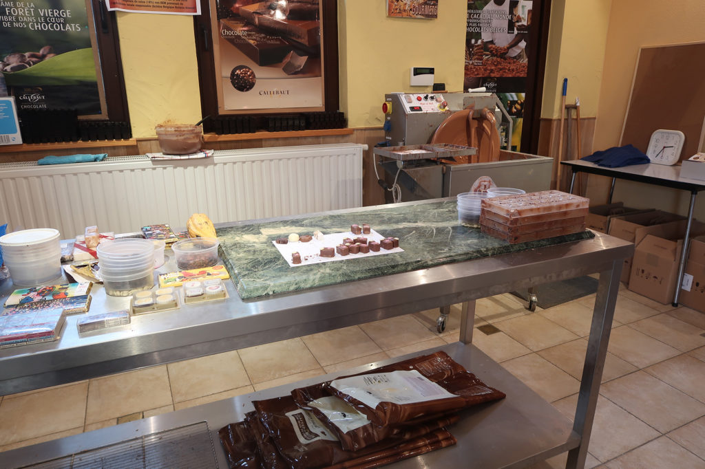 belgium chocolate factory