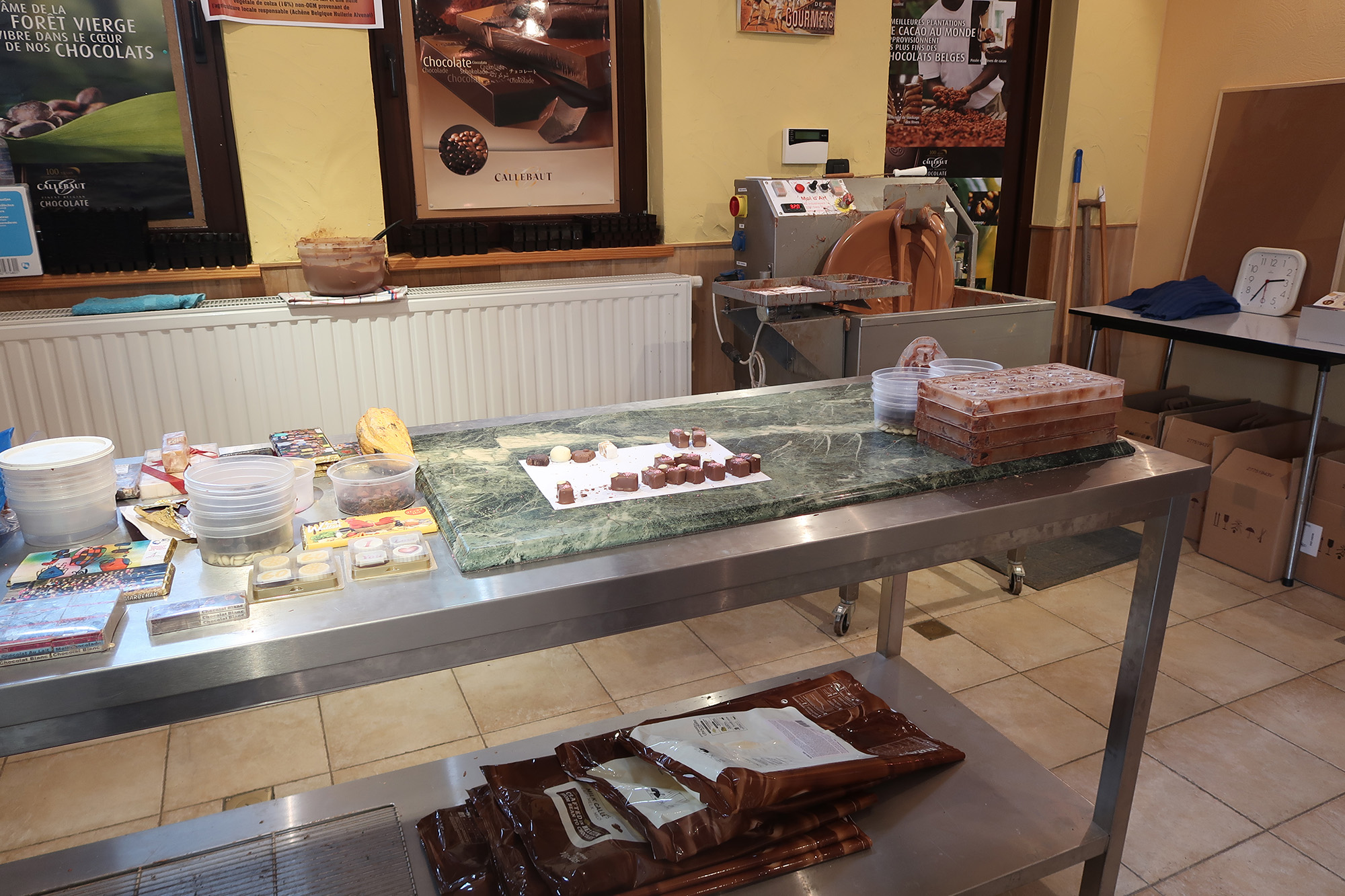 belgium chocolate factory